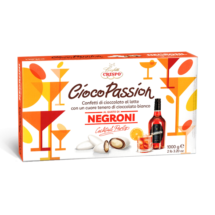 Crispo CiocoPassion Confetti Gusto Negroni con Cioccolato Latte e Bianco 1kg