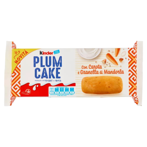 Kinder PlumCake con Carota e Granella di Mandorla Preparato Yogurt 192g
