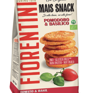 Fiorentini Mais Snack Bio Mini Gallette al Pomodoro e Basilico 50g