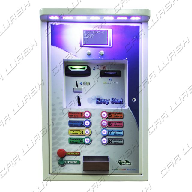 Start Lavaggio Easy Start con lettore, gettoniera elettronica, sistema CARD
