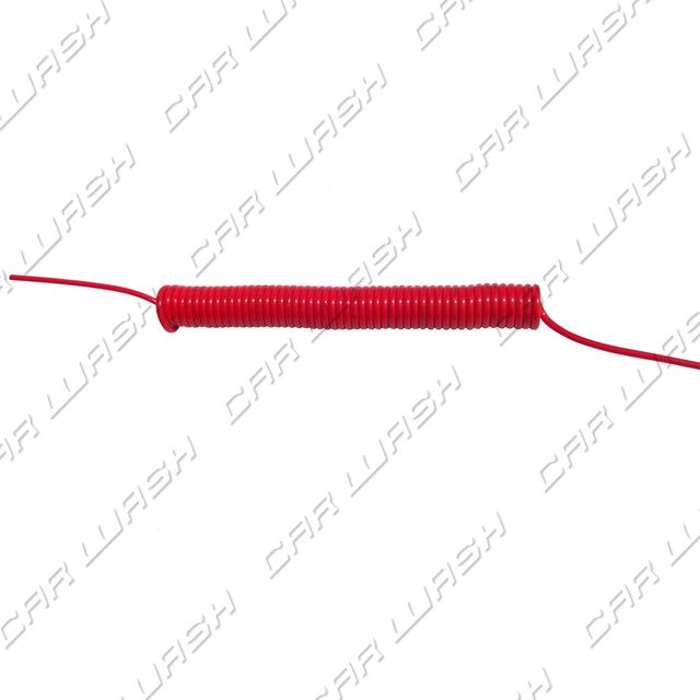 Tubo spirale 8×5 ROSSO c/memoria 10,00mt. 1 racc. M1/4