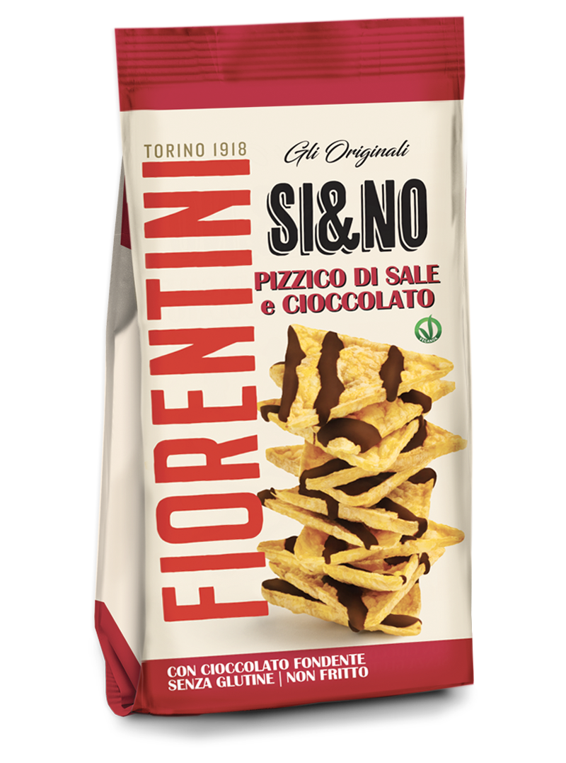 Fiorentini Si&No Bio Triangolini di Mais Salati e Cioccolato Fondente 80g