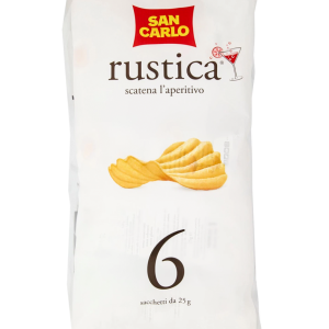 San Carlo Rustiche Patatine Formato Multipack 6x25g, 150g