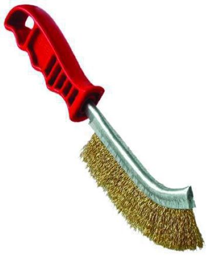 Spazzola a mano in Acciaio ottonato