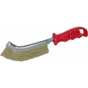 Spazzola a mano “SPID” in Acciaio ottonato