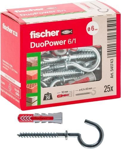 Tassello Fischer DUOPOWER occhiolo aperto 6/1