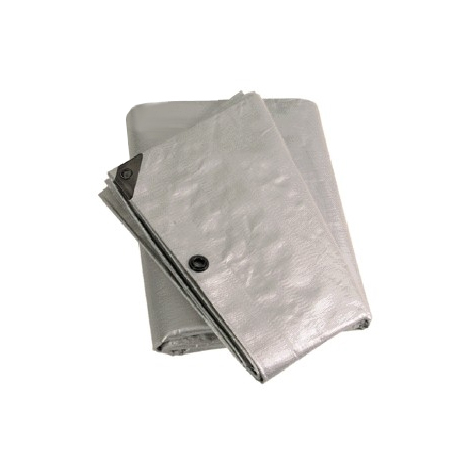 Telone Occhiellato Grigio Argento tipo pesante 200 gr mq