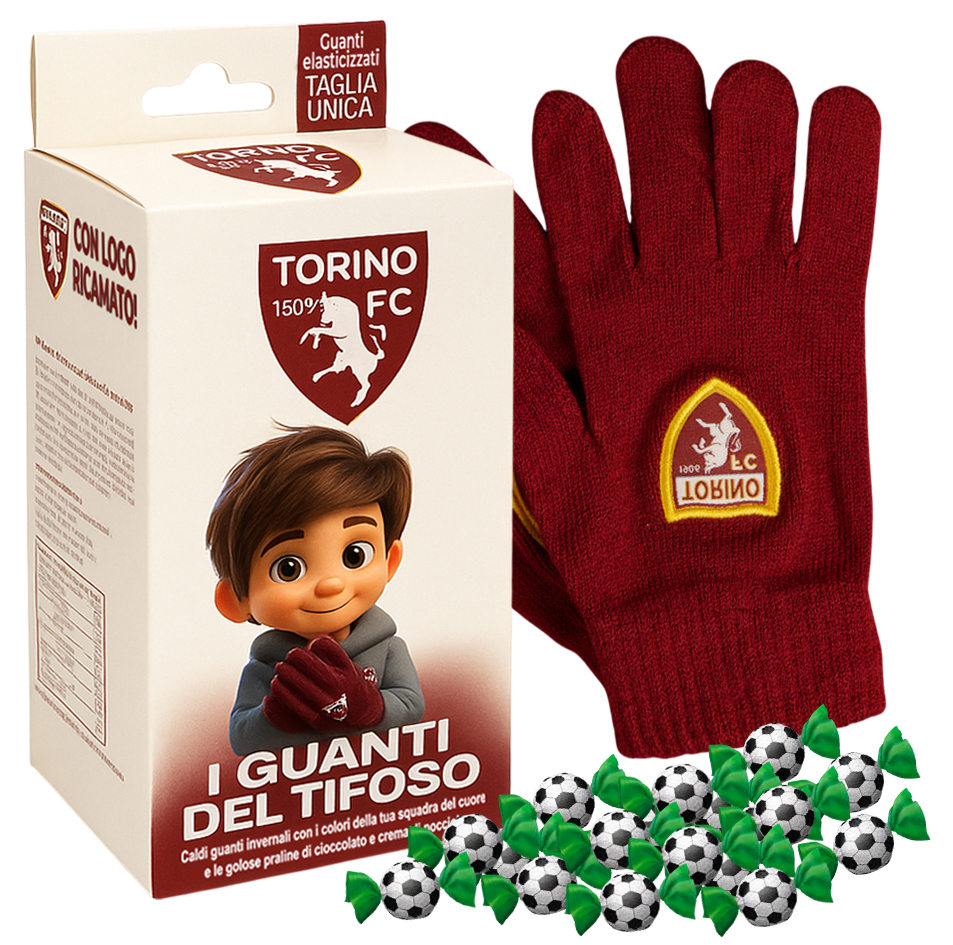 Icam Guanti del Tifoso Torino con Cioccolatini 80g - immagine 5