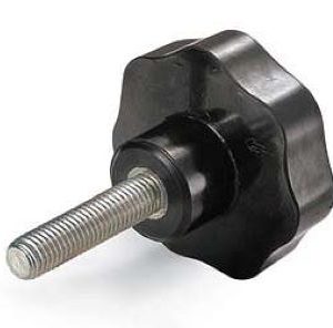 Volantino Maschio filettato in bachelite Nero