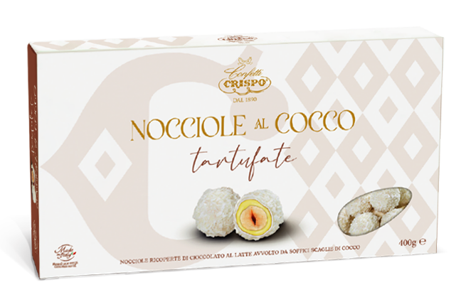 Crispo Nocciole Ricoperte di Cioccolato al Cocco Tartufate 400g