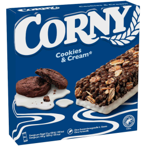 Corny Cookies e Cream Barretta al Biscotto e Panna 138g