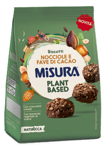 Misura Natura Ricca Biscotti alle Nocciole e Fave di Cacao 260g