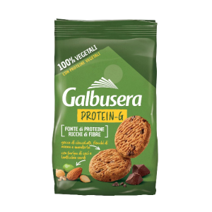 Galbusera Protein-G Frollini 100% Vegetali con Gocce di Cioccolato e Legumi 280g